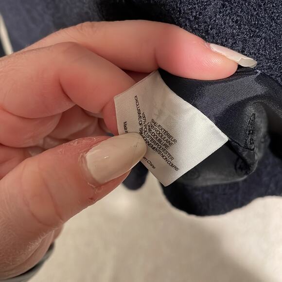 Tory Burch navy wool blazer small - Picture 7 of 9